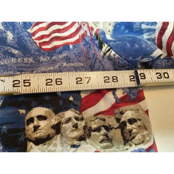 Cotton Trader‎ Shirt Mens 2xl Mt Rushmore 4th July short sleeve allover print - Picture 6 of 6